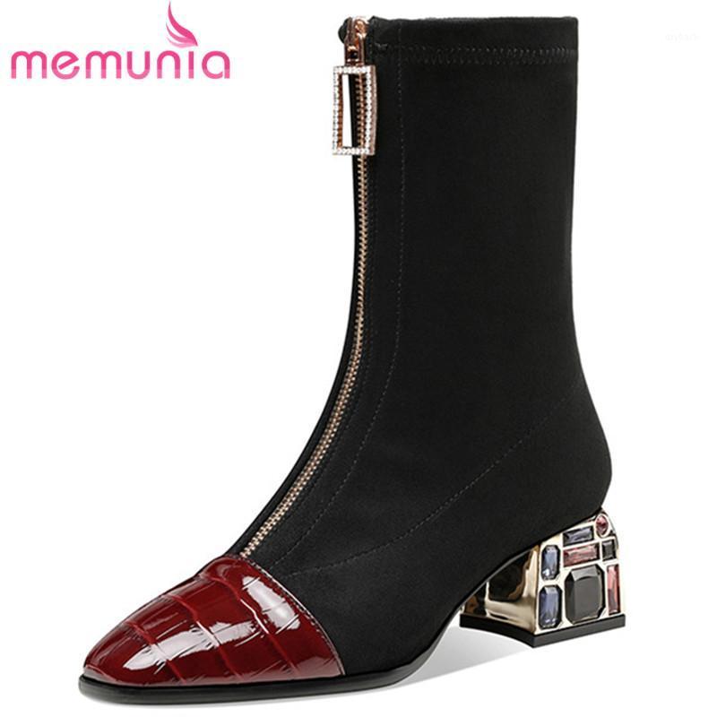 MEMUNIA Hot Sale Stretch Boots Women Patent Leather Square Toe Crystal Heel Autumn Winter Casual Party Shoes Woman Ankle Boots1, Wine red not fur
MEMUNIA Hot Sale Stretch Boots Women Patent Leather Square Toe Crystal Heel Autumn Winter Casual Party Shoes Woman Ankle Boots1, Wine red not fur