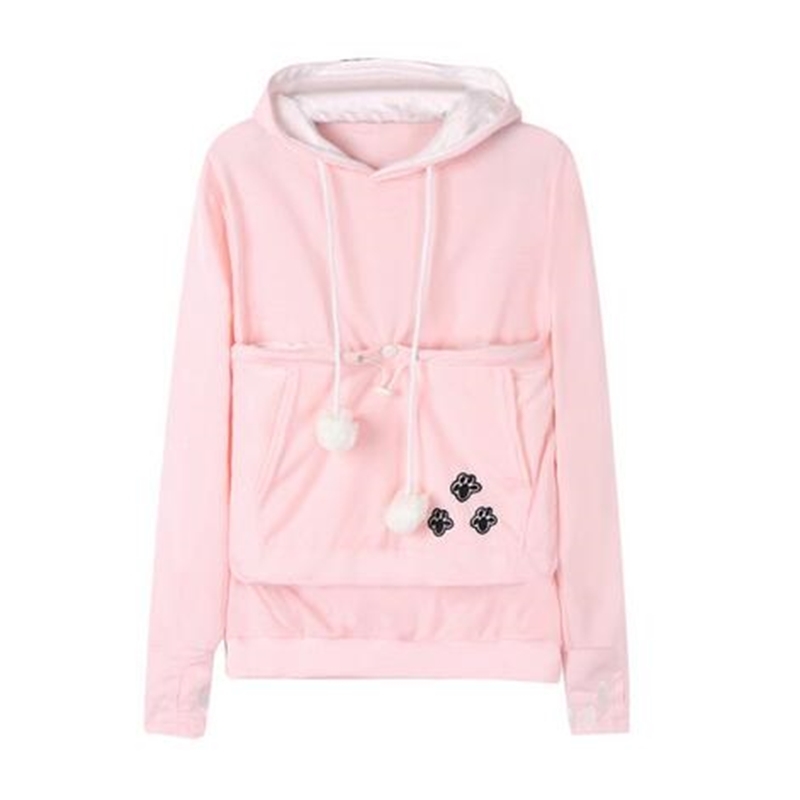 Sweatshirt Cat hoodie Pet Casual Unisex cat kangaroo pocket hoodie Sweatershirts Cat Casual Hoodie Sweater shirts Adult Version LJ201130