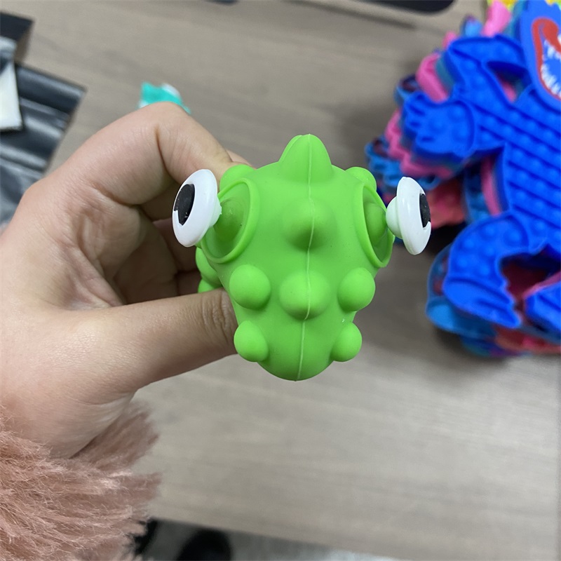 Fidget Toys Squishy Easter New Silicone 3D Spherical dinosaur press bubble ball fingertips decompression vent toy