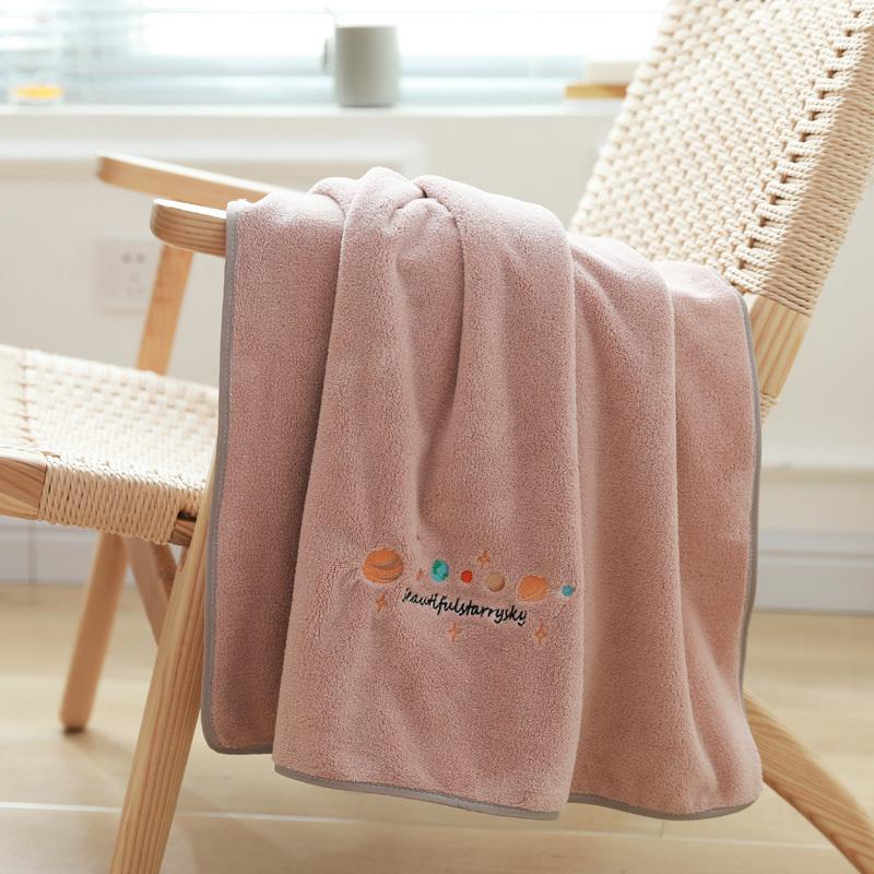 Embroidered Coral Velvet Bath Towel 180cm Large Thick Absorbent Shower Towel Adult Couple Soft Bathroom Bath, Color 7
Embroidered Coral Velvet Bath Towel 180cm Large Thick Absorbent Shower Towel Adult Couple Soft Bathroom Bath, Color 7