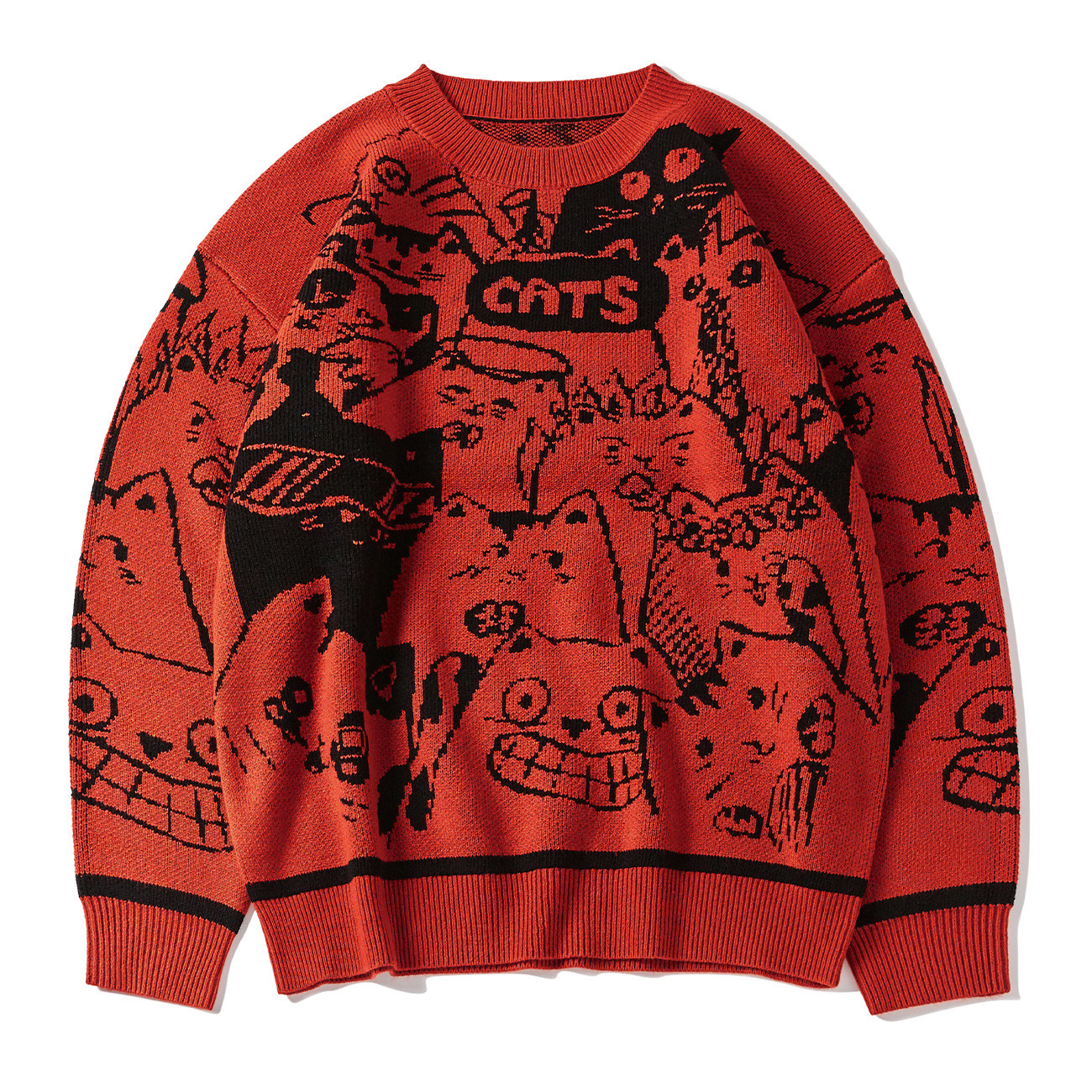 New Hip Hop Streetwear Knitted 2021 Cartoon Cats Print Harajuku Sweater Oversize Cotton Loose Pullover Men Clothing Blue F2dl
New Hip Hop Streetwear Knitted 2021 Cartoon Cats Print Harajuku Sweater Oversize Cotton Loose Pullover Men Clothing Blue F2dl