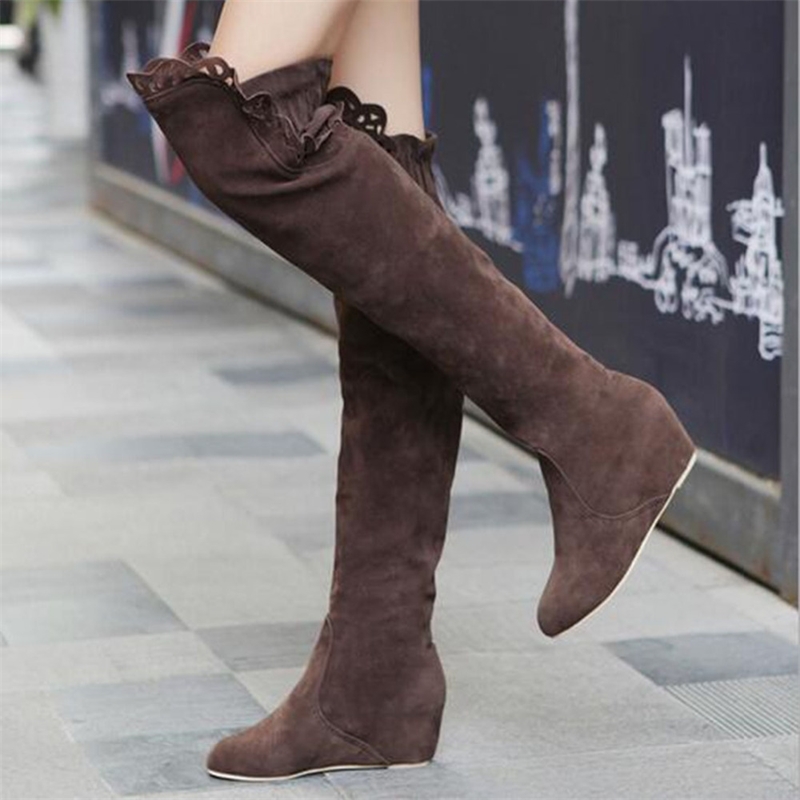 Faux Suede Slim Sexy over the knee women snow girls sweet winter autumn thigh high Boots lace flower shoes Y200115, Black single
Faux Suede Slim Sexy over the knee women snow girls sweet winter autumn thigh high Boots lace flower shoes Y200115, Black single
