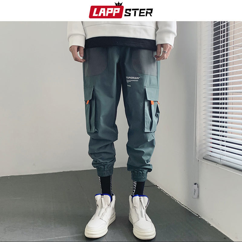LAPPSTER Hip Hop Joggers Pants Men Mens Japanese Streetwear Harem Pants Male Black Casual Sweaptpants Fashion Trousers 201110