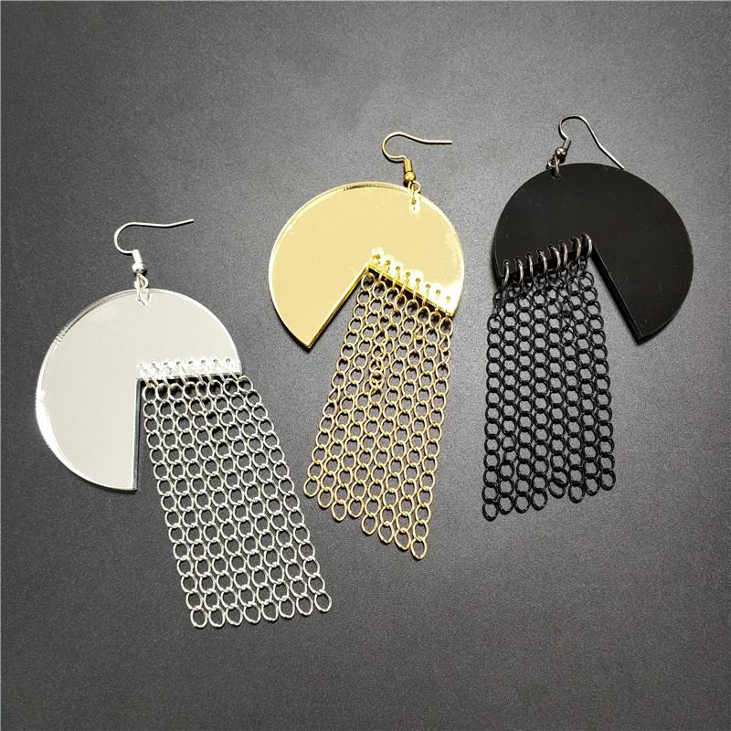 KUGUYS 2020 August 9cm Tassel Drop Earrings for Women Black Mirror Gold Silver Color Dangle Earring Girls Jewellry
KUGUYS 2020 August 9cm Tassel Drop Earrings for Women Black Mirror Gold Silver Color Dangle Earring Girls Jewellry