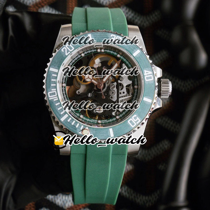 New Andrea Pirlo Project Green Carbon Fiber Bezel Skeleton Dial Miyota Automatic 116610 116610LV Mens Watch Steel Case Green Rubber Watches, Slivery;brown
New Andrea Pirlo Project Green Carbon Fiber Bezel Skeleton Dial Miyota Automatic 116610 116610LV Mens Watch Steel Case Green Rubber Watches, Slivery;brown