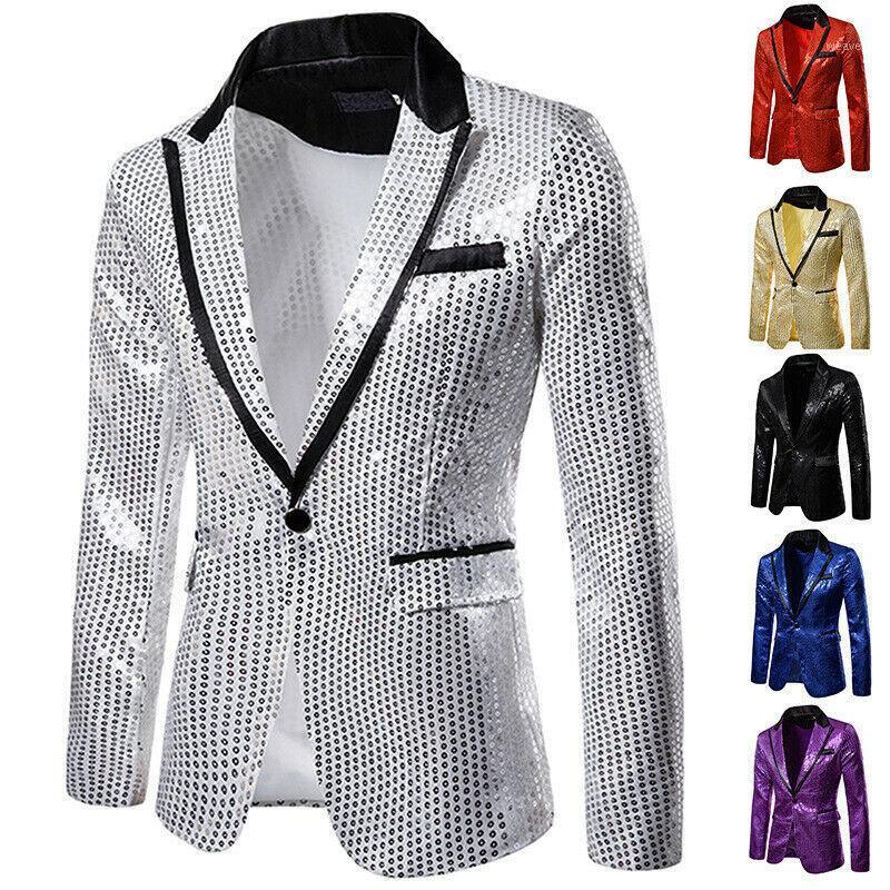 2020 Hot Men Shiny Gold Sequin Glitter Embellished Blazer Jacket Nightclub Blazers Wedding Party Suit Stage Singers Clothes1, White;black
2020 Hot Men Shiny Gold Sequin Glitter Embellished Blazer Jacket Nightclub Blazers Wedding Party Suit Stage Singers Clothes1, White;black