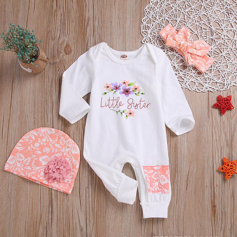 Newborn Baby Girl Bodysuit ''LITTLE SISTER'' Pattern Bodysuit Romper Jumpsuit Clothes Outfits Set Kids Children Clothes, 100 white
Newborn Baby Girl Bodysuit ''LITTLE SISTER'' Pattern Bodysuit Romper Jumpsuit Clothes Outfits Set Kids Children Clothes, 100 white