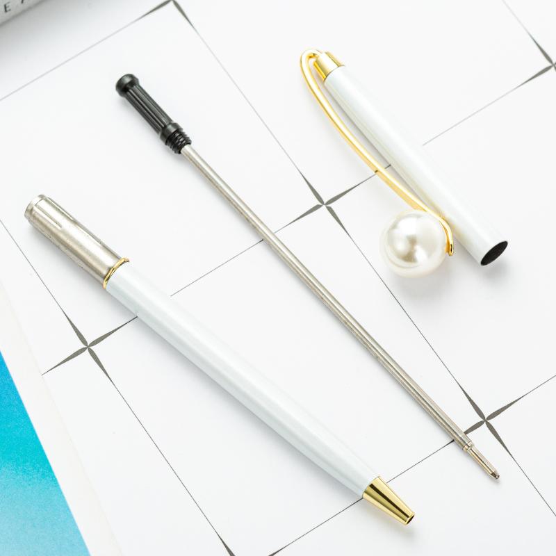 20pcs/lot Novelty gift office ball pen promotion Corporate Ball Point Pen Custom logo Mechanism Jewel Pearl Cool Pens1
