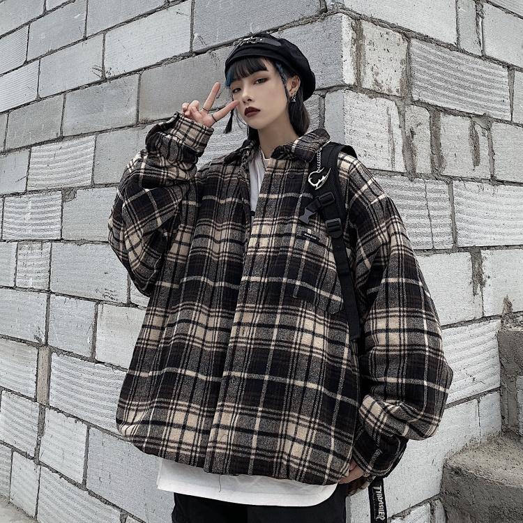 Ins the original SuFeng loose thickening grid quilted jacket bread served cotton-padded jacket oversive men's and women's autumn, The picture color
Ins the original SuFeng loose thickening grid quilted jacket bread served cotton-padded jacket oversive men's and women's autumn, The picture color