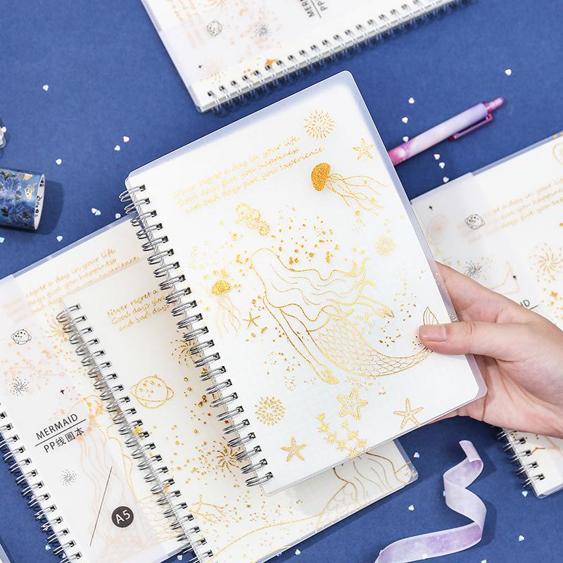 Mermaid Journal PP Cover With Foil Pattern Notebook Diary Planner Stationery School Supplies Gift Tools Sketchbook Note Book
Mermaid Journal PP Cover With Foil Pattern Notebook Diary Planner Stationery School Supplies Gift Tools Sketchbook Note Book