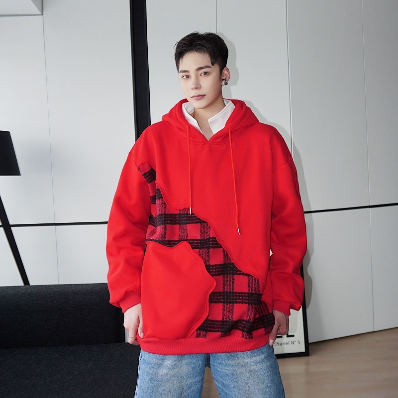 2020 Christmas Red Female Man Splice Chess Wool Thicken Outerwear Hoodie Sweatshirt Male Streetwear Hip Himi, 7921
2020 Christmas Red Female Man Splice Chess Wool Thicken Outerwear Hoodie Sweatshirt Male Streetwear Hip Himi, 7921