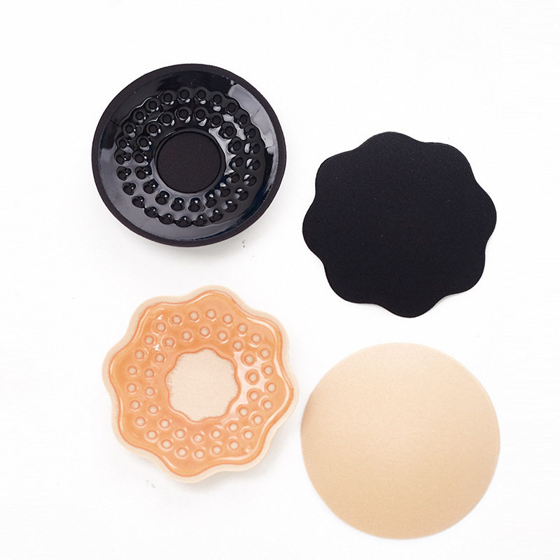 2 Pairs Womens Invisible Breast Overlays on Chest Stickers Reusable Self-Adhesive Silicone Breast Nipple Cover Bra Pasties Pad, Breathable black flo
2 Pairs Womens Invisible Breast Overlays on Chest Stickers Reusable Self-Adhesive Silicone Breast Nipple Cover Bra Pasties Pad, Breathable black flo