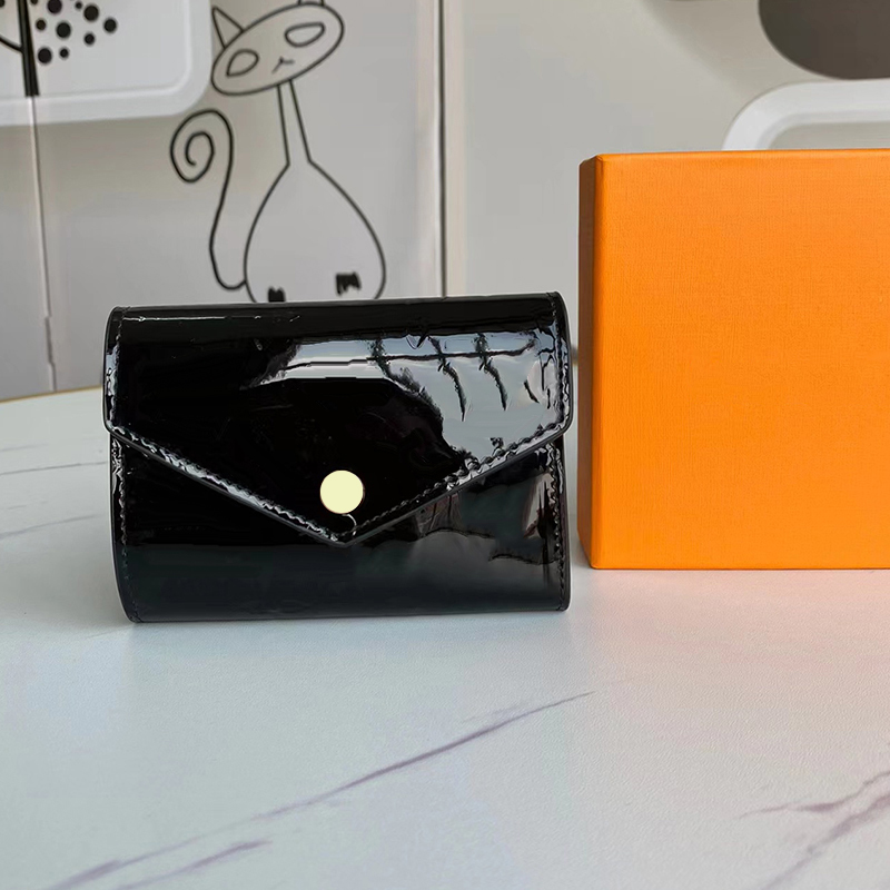 Luxury Shiny Patent Leather Embossed Women's Wallet Card Purse Bag with Box 4Colors M41938, Black
Luxury Shiny Patent Leather Embossed Women's Wallet Card Purse Bag with Box 4Colors M41938, Black