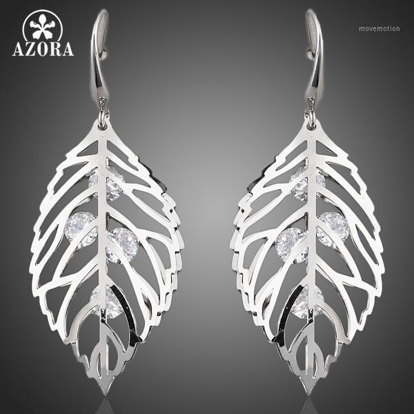 Dangle & Chandelier AZORA The Leaves White Gold Color Austrian Crystal Drop Earrings TE00401
Dangle & Chandelier AZORA The Leaves White Gold Color Austrian Crystal Drop Earrings TE00401
