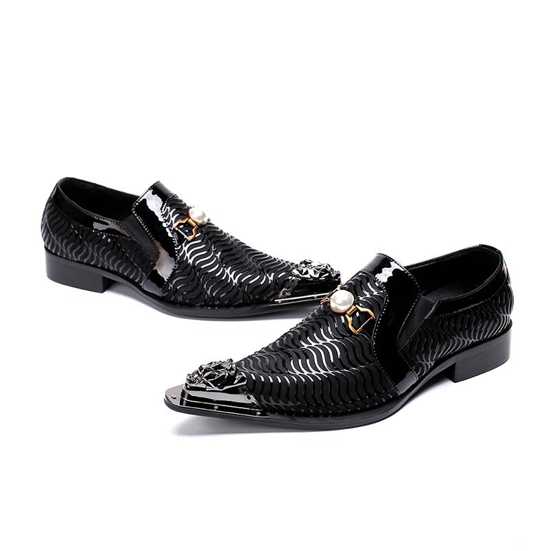 Pointed Toe Black Real Leather Fashion Man High Quality Dress Wedding Oxfords Slip On Male Design Formal Shoes Sapatos, As pic
Pointed Toe Black Real Leather Fashion Man High Quality Dress Wedding Oxfords Slip On Male Design Formal Shoes Sapatos, As pic