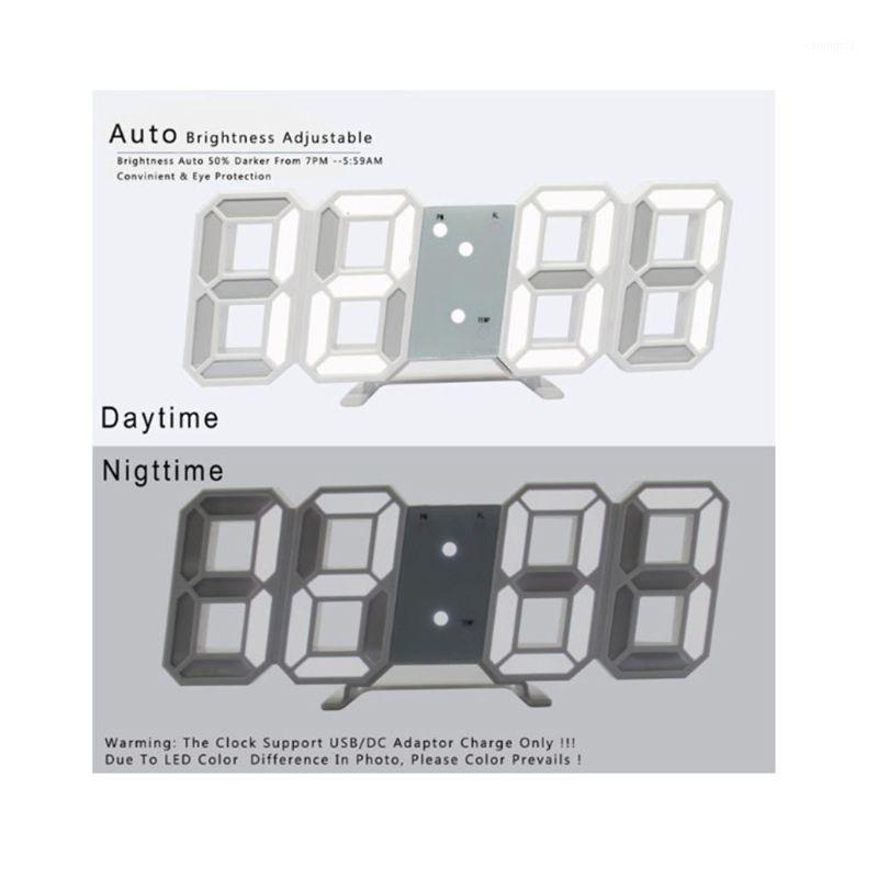Modern Modern Digital 3D LED Wall Clock Nightlight Desktop Table Alarm Clocks Snooze 12/24 Hour Display With USB Cable Home Room1
Modern Modern Digital 3D LED Wall Clock Nightlight Desktop Table Alarm Clocks Snooze 12/24 Hour Display With USB Cable Home Room1
