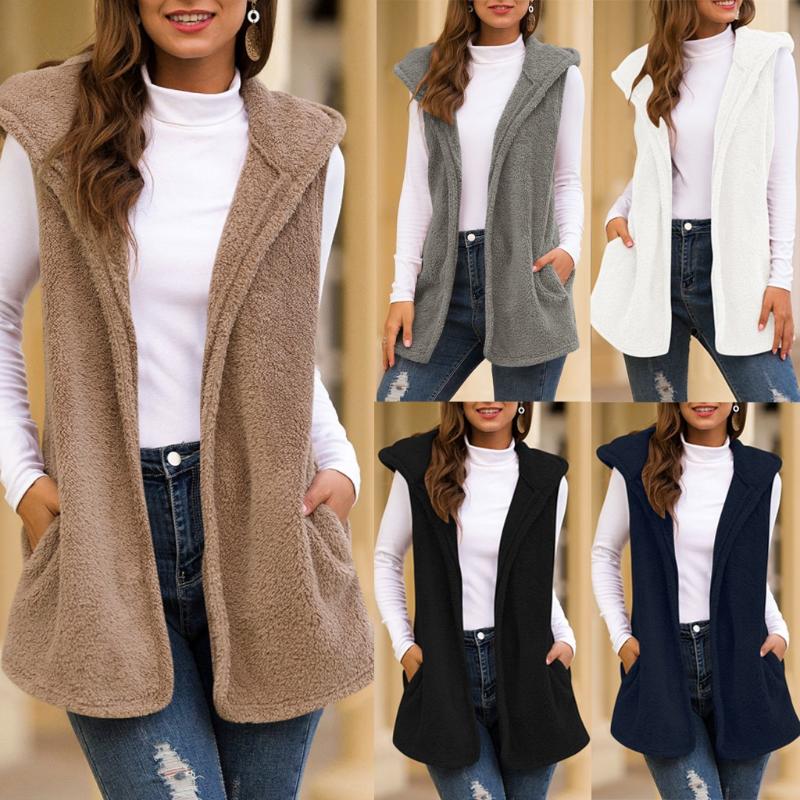 Womail Hooded Faux Fur Cardigan Fluffly Autumn Fluffly Sleeveless coat women 2020 winter Vintage Shaggy Jacket Long Coat, Black
Womail Hooded Faux Fur Cardigan Fluffly Autumn Fluffly Sleeveless coat women 2020 winter Vintage Shaggy Jacket Long Coat, Black
