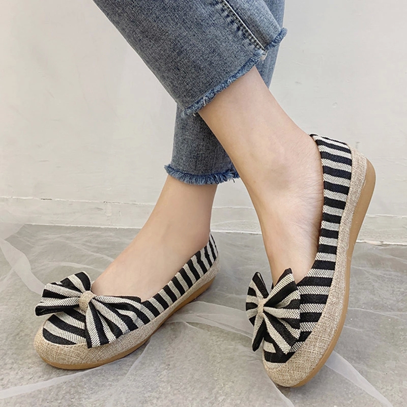2020 Spring Women Casual Shoes Stripe Espadrilles Butterfly Knot Slip on Shoes Woman Loafers Canvas Sneakers Platform Shoe 7954N #lq3d, Black
2020 Spring Women Casual Shoes Stripe Espadrilles Butterfly Knot Slip on Shoes Woman Loafers Canvas Sneakers Platform Shoe 7954N #lq3d, Black