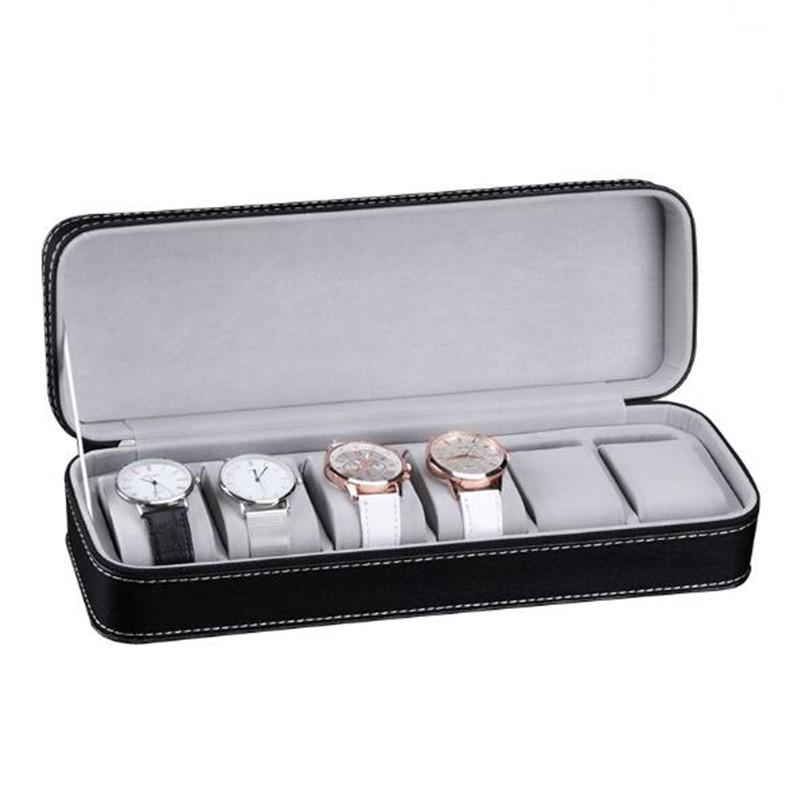 6 Slots PU Leather Watch Box Organizer with Lock or Portable Travel Zipper Case Collector Storage Jewelry Boxes Best Gift
6 Slots PU Leather Watch Box Organizer with Lock or Portable Travel Zipper Case Collector Storage Jewelry Boxes Best Gift