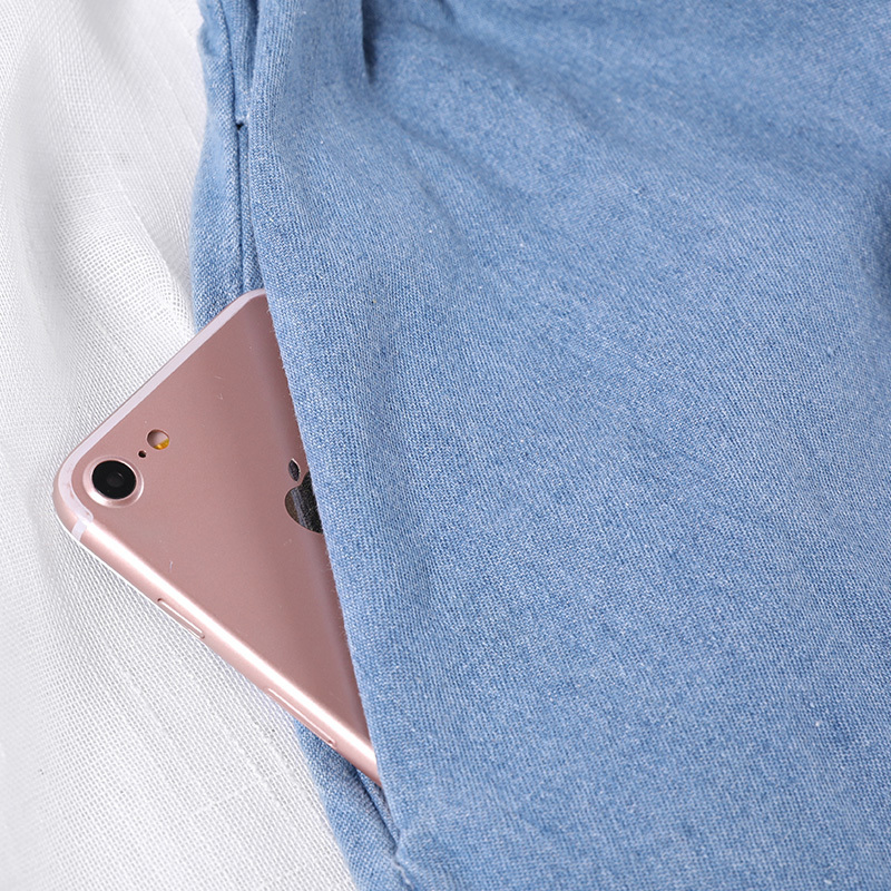 Summer Saia Female ALine Long Denim Skirt Pockets Women High Waist Midi Jeans Skirts Dark BlueLight Blue Plus Size Skirt T200324