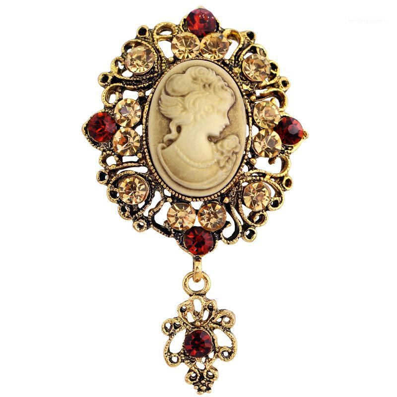Wholesale- Fashion Antique Gold Silver Vintage Brooch Pins Female Jewelry Queen Cameo Brooches Rhinestone For Women Dress Accessories1, Gray
Wholesale- Fashion Antique Gold Silver Vintage Brooch Pins Female Jewelry Queen Cameo Brooches Rhinestone For Women Dress Accessories1, Gray