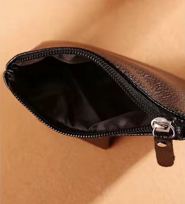 HBP Mini Coin Purse For Men And Women Ultra-Thin Zipper Coin Short Small Wallet Soft Leather Hand Bags Key Bag Card Holder