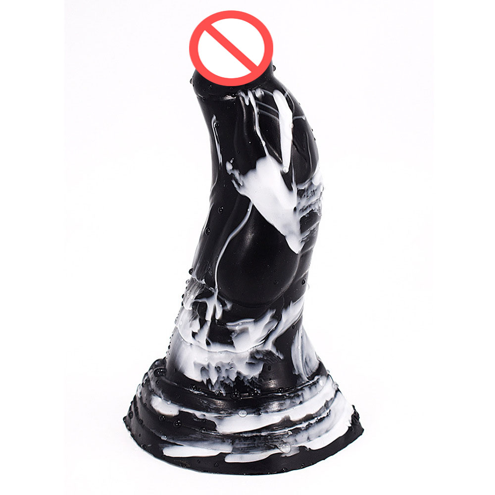 Gildos Glan réalistes Coloré Adulte Sexe Penis Grand Taille Anal Plug Male et Female Sexe Jouet Liquide Silicone Dildo