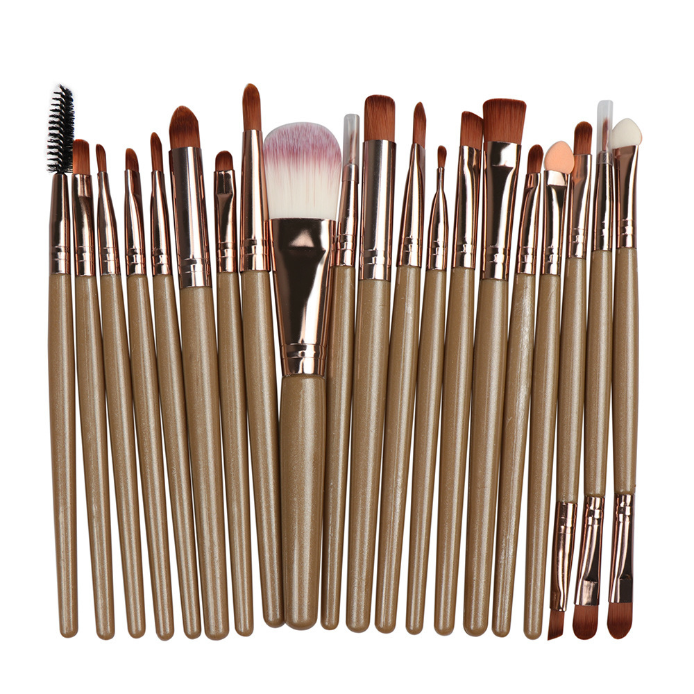 20Pcs set Professional Makeup Brushes Set Cosmetic Makeup Brushes Foundation Eyeshadow Brush Fan Kit Powder Makeup Beauty Tool Kit