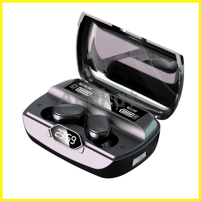 TWS G6 Headphones,5.1 Bluetooth Sports Wireless LED Display Ear Hook Running Earphones IPX7 Waterproof Earbuds with Charger Case, Black
TWS G6 Headphones,5.1 Bluetooth Sports Wireless LED Display Ear Hook Running Earphones IPX7 Waterproof Earbuds with Charger Case, Black