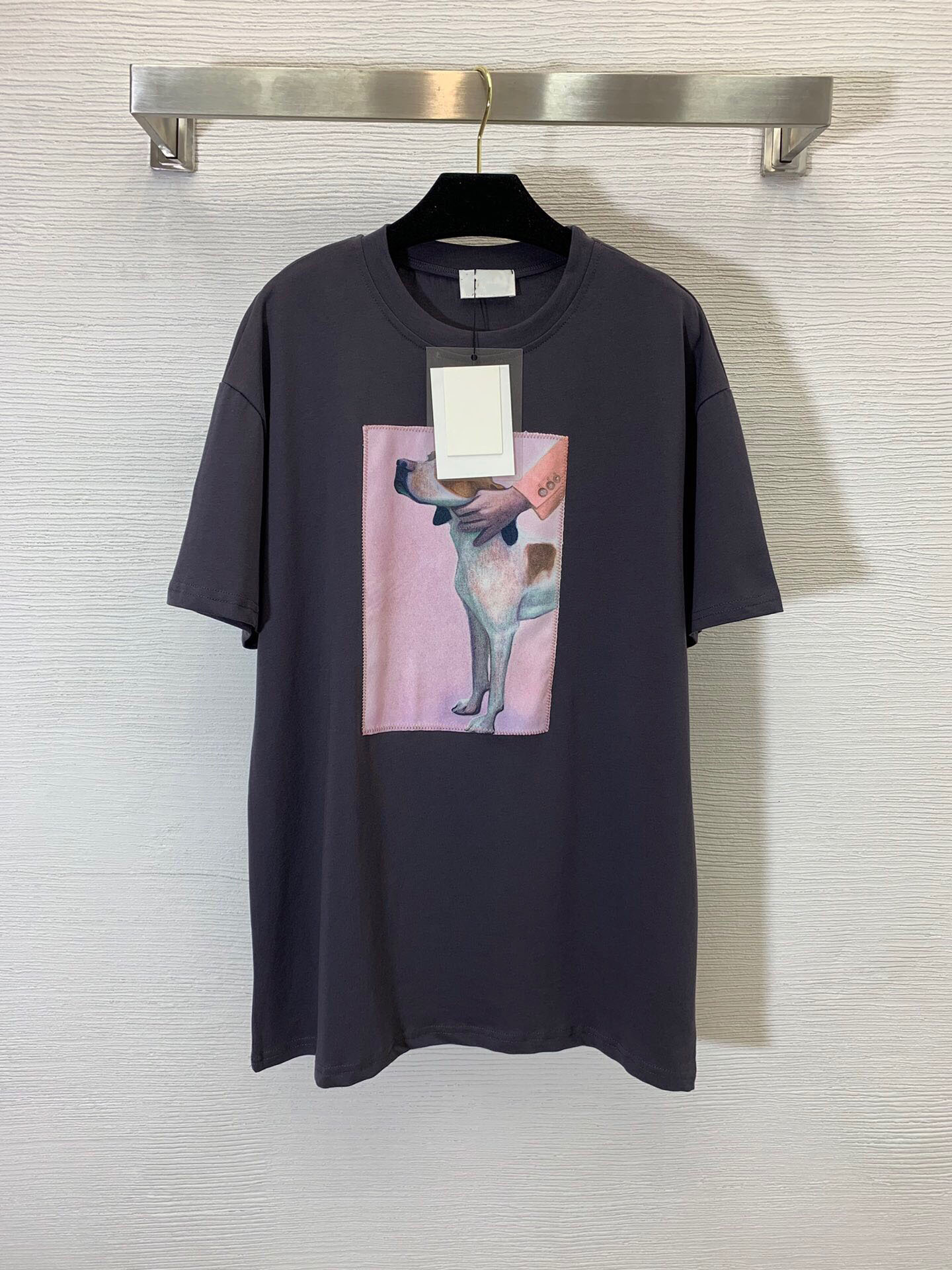 Autumn and winter 2020 new high end cartoon dog portrait casual versatile round neck short sleeve T-shirt B98V, Dark gray
Autumn and winter 2020 new high end cartoon dog portrait casual versatile round neck short sleeve T-shirt B98V, Dark gray