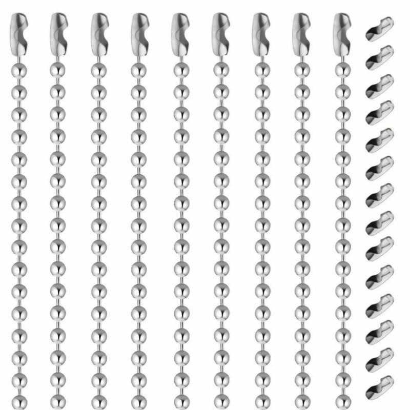 10 pcs beaded ball chain necklace,316L stainless steel jewelry finding dog tags for pendant chains making 2mm
10 pcs beaded ball chain necklace,316L stainless steel jewelry finding dog tags for pendant chains making 2mm