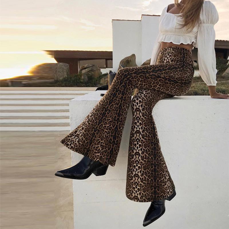 Women Leopard Print Flare Pants 2020 Spring Training Sportswear High Waist Long Trousers Loose Sport Pants Casual Flare Trousers
Women Leopard Print Flare Pants 2020 Spring Training Sportswear High Waist Long Trousers Loose Sport Pants Casual Flare Trousers