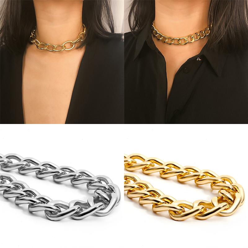 Punk Cuban Thick Short Necklace Women Hip Hop Wedding Party Statement Big Chunky Chain Choker Necklace Men Jewelry
Punk Cuban Thick Short Necklace Women Hip Hop Wedding Party Statement Big Chunky Chain Choker Necklace Men Jewelry