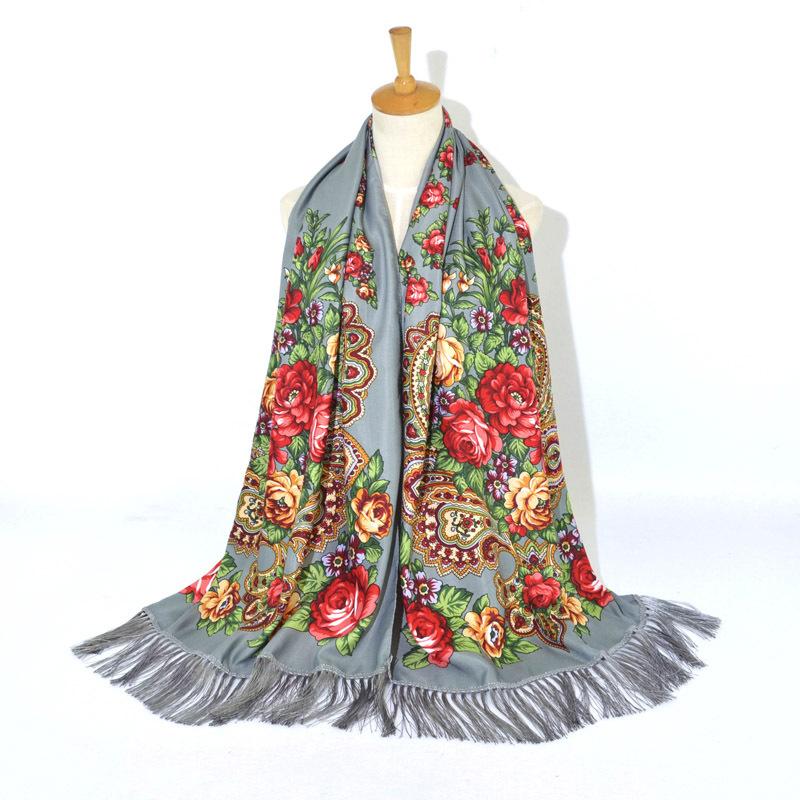 Women Cotton Printed Scarf Winter Russian Shawl Long Bufandas Invierno Mujer Cashew Wrap Babushka Head Scarf Stoles Spain Female
Women Cotton Printed Scarf Winter Russian Shawl Long Bufandas Invierno Mujer Cashew Wrap Babushka Head Scarf Stoles Spain Female