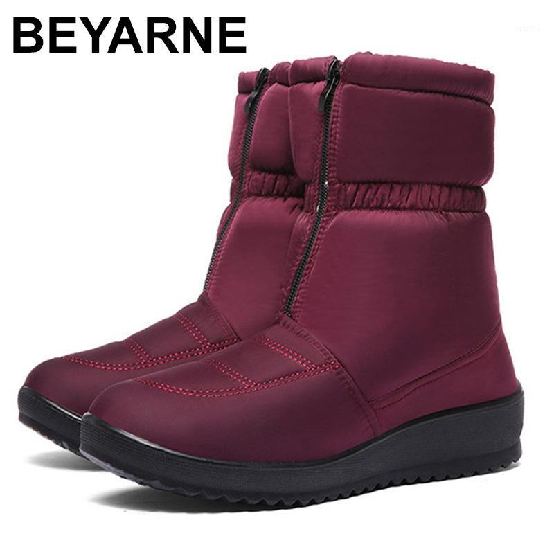 BEYARNE 2020Winter Snow Boots Women Waterproof Boots Warm Plush Casual Woman Winter Shoes Thick Sole Women Ankle Black Red1
BEYARNE 2020Winter Snow Boots Women Waterproof Boots Warm Plush Casual Woman Winter Shoes Thick Sole Women Ankle Black Red1