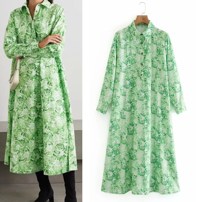 2021 New Women Green Print Long Sleeve Midi Dress Ladies Fashion Lapel Collar Button Oversized Loose Casual Dresses 4xge
2021 New Women Green Print Long Sleeve Midi Dress Ladies Fashion Lapel Collar Button Oversized Loose Casual Dresses 4xge