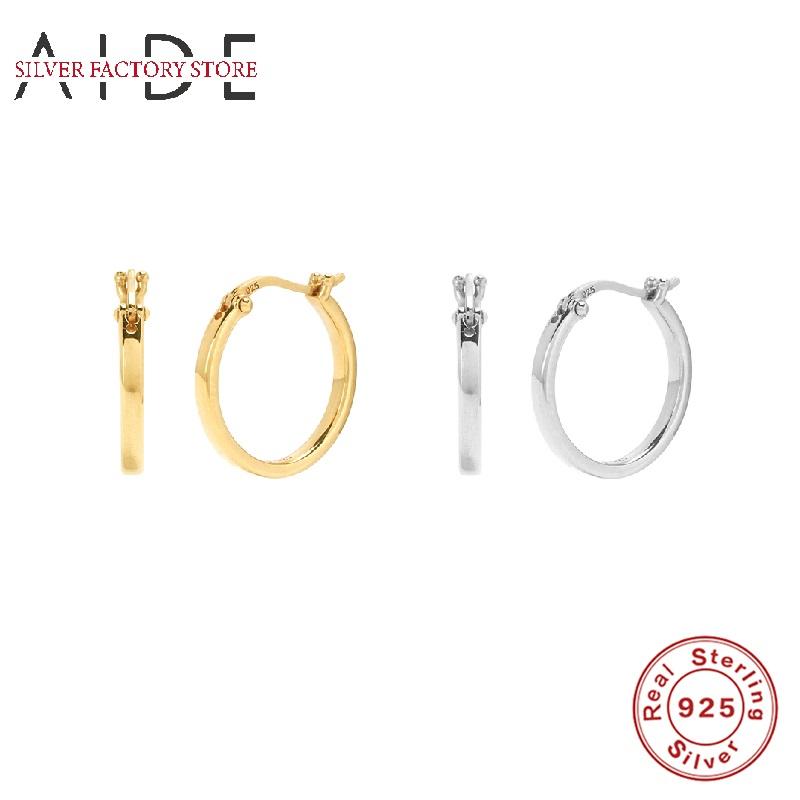 AIDE Minimalism 925 Sterling Silver Round Hoop Earrings For Women INS Glossy Circle Pierced Earings for Party Jewelry kolczyki
AIDE Minimalism 925 Sterling Silver Round Hoop Earrings For Women INS Glossy Circle Pierced Earings for Party Jewelry kolczyki