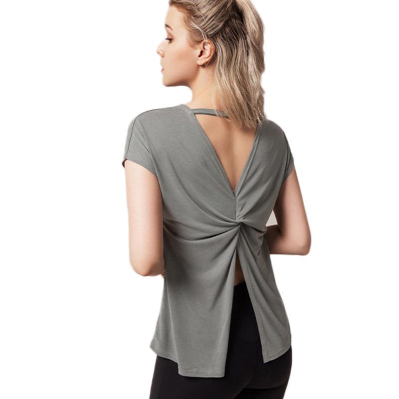 Newly Fashion Sexy Women Yoga T-shirt Hollow out Split Sports Fitness Quick Dry Top Yoga Running Gym Jogging Training Tops, Gray
Newly Fashion Sexy Women Yoga T-shirt Hollow out Split Sports Fitness Quick Dry Top Yoga Running Gym Jogging Training Tops, Gray