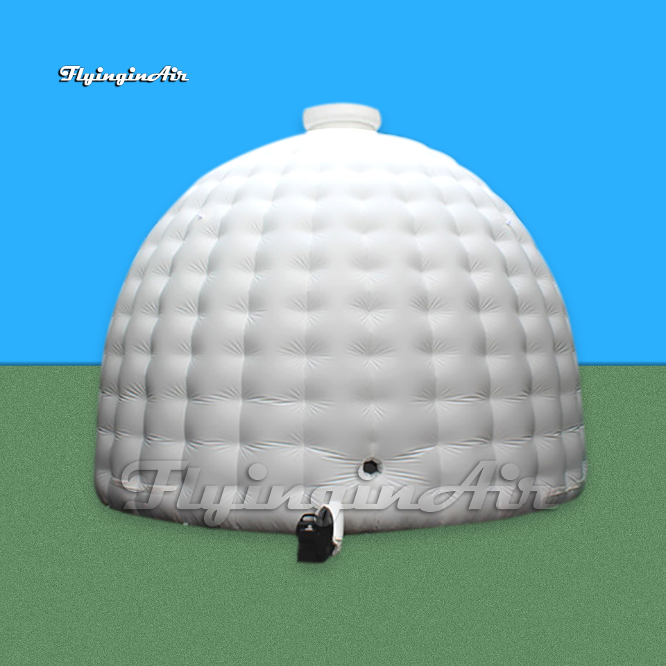 Party Marquee Tents White Inflatable Dome Tent 5m/6m/8m PVC Waterproof Blow Up Igloo For Outdoor Events