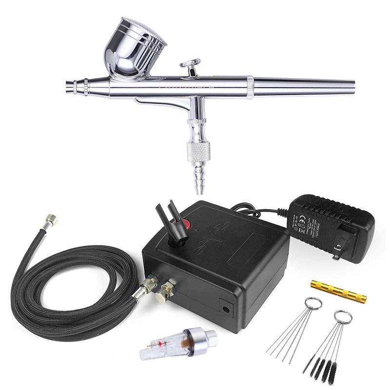 VEDA Airbrush With Compressor Kits(No Automatic Shutdown) 0.3mm Airbrush Spray Gun + Cleaning Tools for Makeup Nail Art Painting
VEDA Airbrush With Compressor Kits(No Automatic Shutdown) 0.3mm Airbrush Spray Gun + Cleaning Tools for Makeup Nail Art Painting