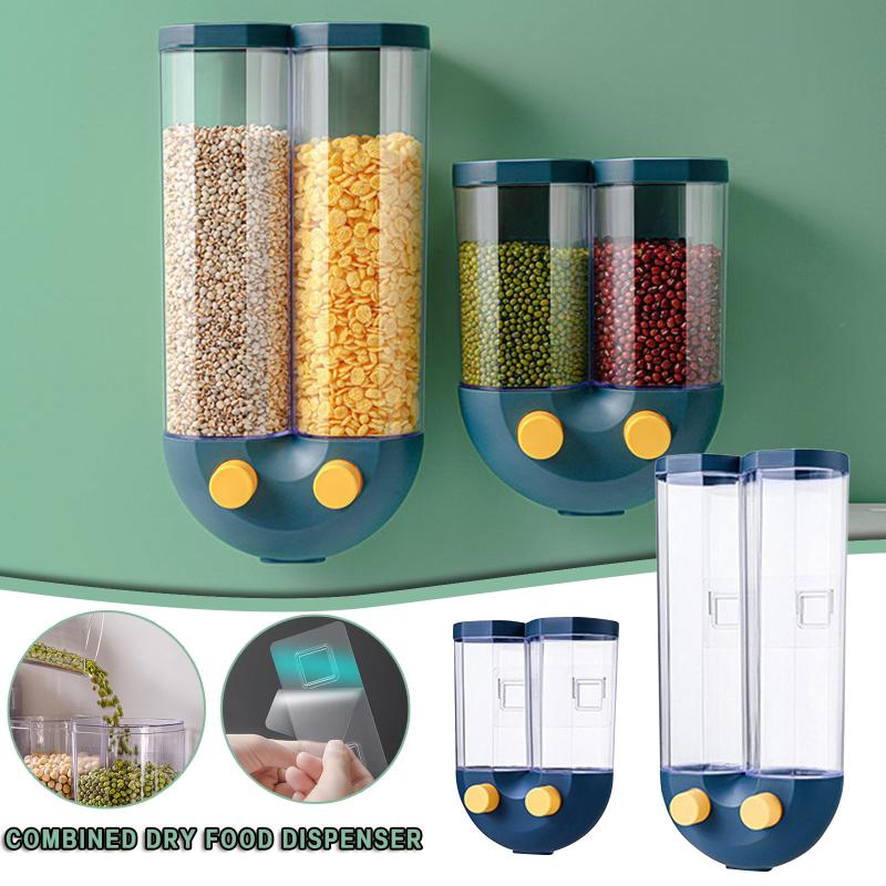 Push-type Wall-mounted Grain Storage Tank Storage Box Plastic Clear Container With Pour Lids Kitchen Bottle #T2G
Push-type Wall-mounted Grain Storage Tank Storage Box Plastic Clear Container With Pour Lids Kitchen Bottle #T2G