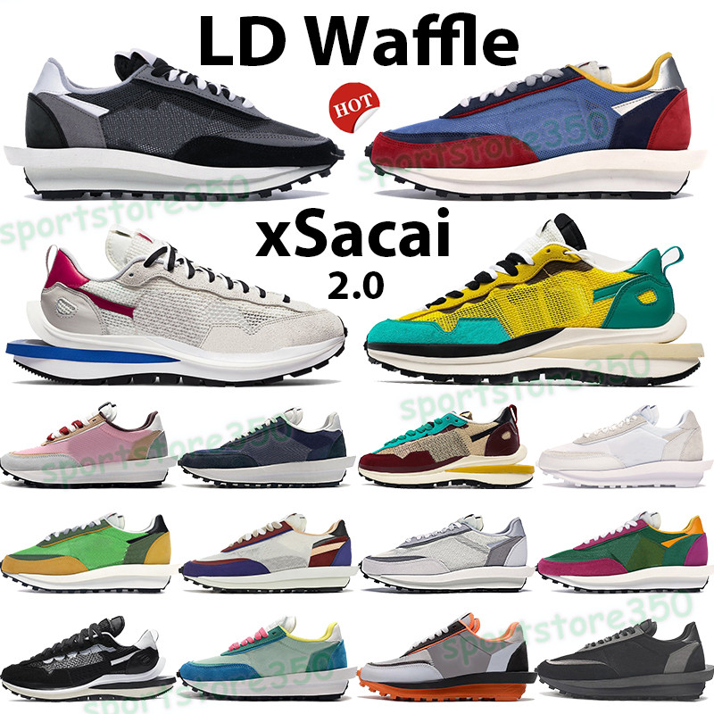 Newest Waffle xSacai running shoes men women sneakers SF Fragment Blue Void Grey Pine Green black nylon green multi Summit White LX metallic silver trainers, 11. purple multi
Newest Waffle xSacai running shoes men women sneakers SF Fragment Blue Void Grey Pine Green black nylon green multi Summit White LX metallic silver trainers, 11. purple multi