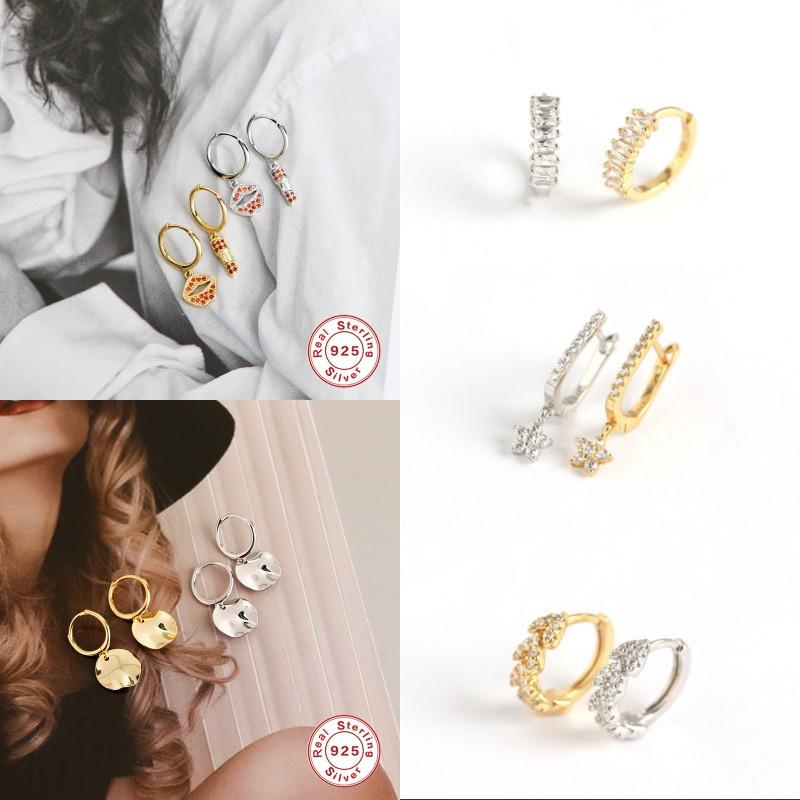 Europe Punk S925 Sterling Silver Hoop Earrings For Woman Engagement Wedding Party Luxury Bling Crystal Trendy For Lovers' Gift
Europe Punk S925 Sterling Silver Hoop Earrings For Woman Engagement Wedding Party Luxury Bling Crystal Trendy For Lovers' Gift
