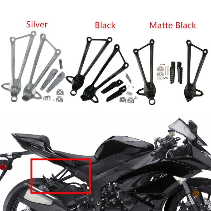 Motorcycle Black/Silver Rear Footrest Foot Pegs Bracket For Ninja ZX10R 2008-2010 ZX6R 2009-2020 16 15 14 13 12 11 10
Motorcycle Black/Silver Rear Footrest Foot Pegs Bracket For Ninja ZX10R 2008-2010 ZX6R 2009-2020 16 15 14 13 12 11 10