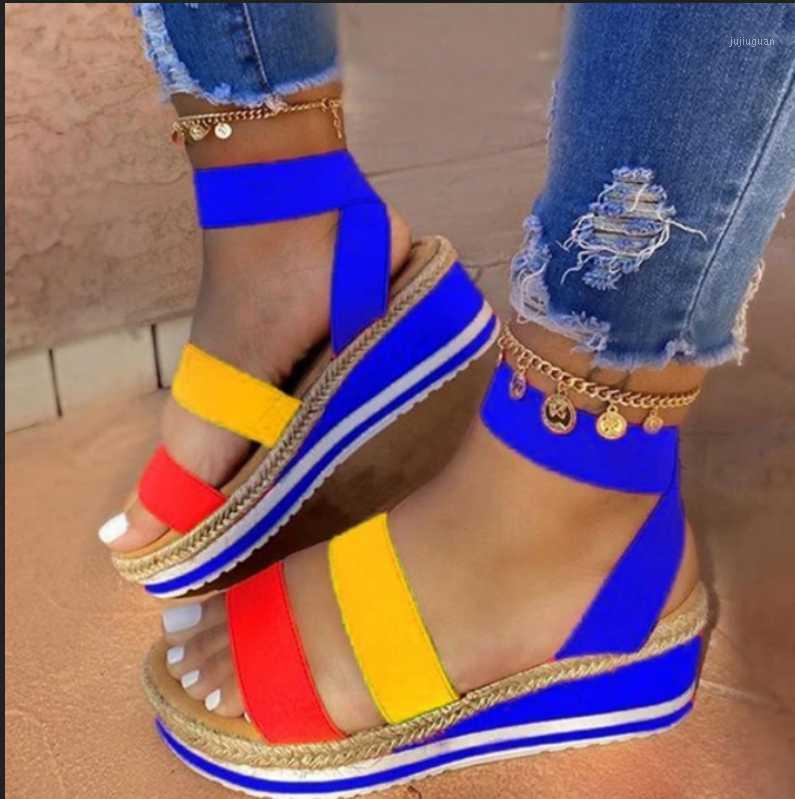 2020 Summer Women Wedge Heel Colorblock Height Increasing Sandals Summer Wedge Heel Cross Elastic Flax Sandals For Women1, Black
2020 Summer Women Wedge Heel Colorblock Height Increasing Sandals Summer Wedge Heel Cross Elastic Flax Sandals For Women1, Black