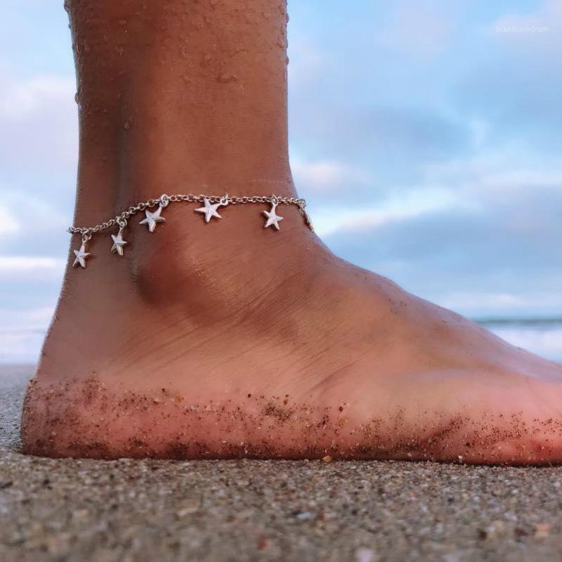New Fashion Five-pointed Star Women's Beach Anklet Bracelet Leg Bracelet Foot Jewelry Cavigliera Anklet Wholesale1
New Fashion Five-pointed Star Women's Beach Anklet Bracelet Leg Bracelet Foot Jewelry Cavigliera Anklet Wholesale1