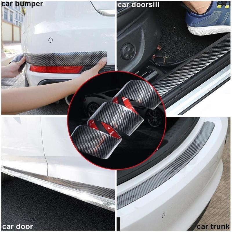 Universal Car Rear Trunk Protector Sticker Sill Anti-scratch Anti-collision Wear-resistant Decal Strip Door Bumper Guard