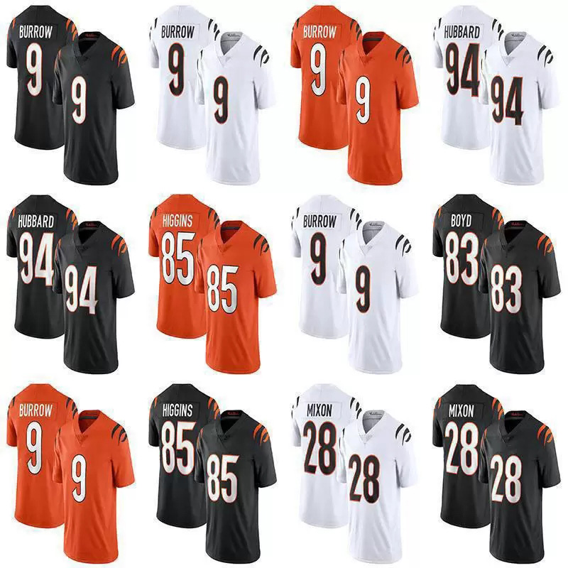9 Joe Burrow 1 JaMarr Chase 85 Tee Higgins Custom Football Jerseys 28 Mixon 30 Jessie Bates III 83 Tyler Boyd Logan Wilson C.J. Uzomah Vonn, Black;red
9 Joe Burrow 1 JaMarr Chase 85 Tee Higgins Custom Football Jerseys 28 Mixon 30 Jessie Bates III 83 Tyler Boyd Logan Wilson C.J. Uzomah Vonn, Black;red