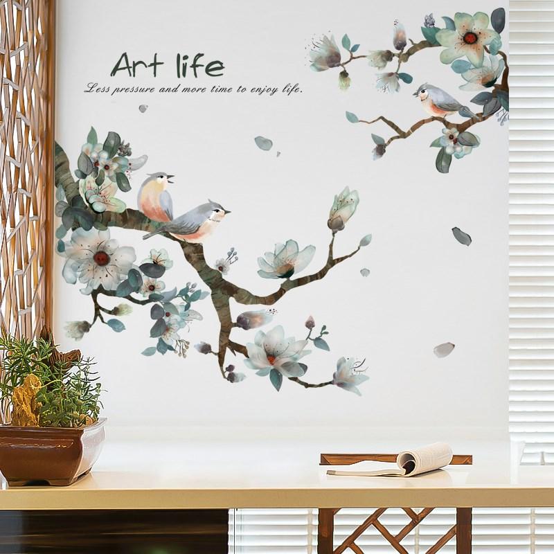 Vintage Ink Painting Bird on The Branch Flower Wall Stickers for Living Room DIY TV Background Wall Decorations Art Wallpaper
Vintage Ink Painting Bird on The Branch Flower Wall Stickers for Living Room DIY TV Background Wall Decorations Art Wallpaper