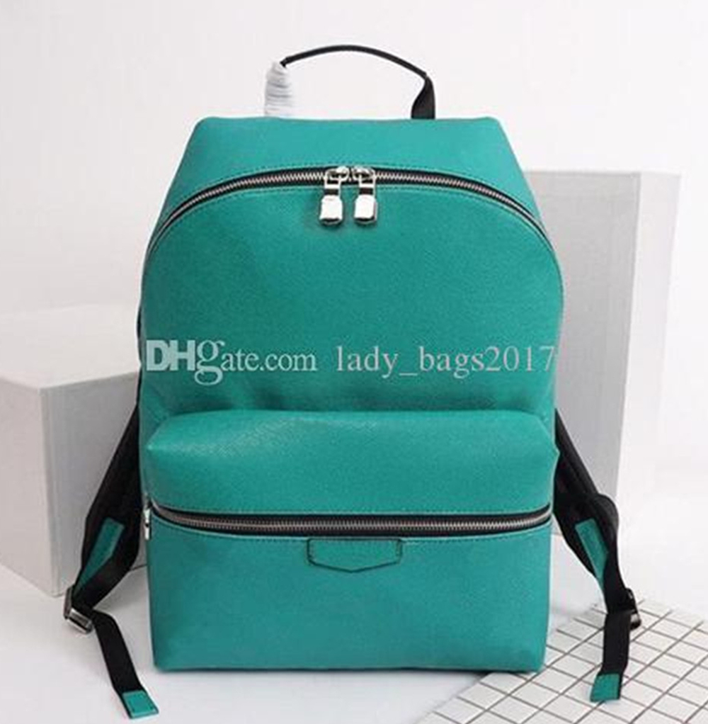 Classic Men Bag Backpack Real Leather Brown Flowers Backpacks Mens Women Large Genuine Leather Printing Flowers New Children Schoolbag